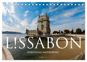Lissabon – Portugals Metropole (Tischkalender 2024 DIN A5 quer), CALVENDO Monatskalender von Bruhn,  Olaf