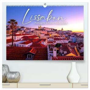 Lissabon – Portugals schöne Hauptstadt. (hochwertiger Premium Wandkalender 2024 DIN A2 quer), Kunstdruck in Hochglanz von SF,  SF