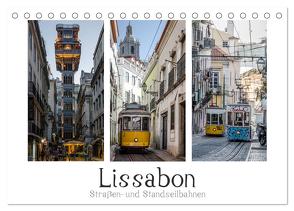 Lissabon – Straßen- & Standseilbahnen (Tischkalender 2024 DIN A5 quer), CALVENDO Monatskalender von Herm,  Olaf