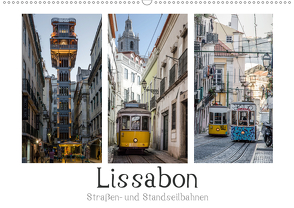 Lissabon – Straßen- & Standseilbahnen (Wandkalender 2021 DIN A2 quer) von Herm,  Olaf