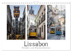Lissabon – Straßen- & Standseilbahnen (Wandkalender 2024 DIN A4 quer), CALVENDO Monatskalender von Herm,  Olaf
