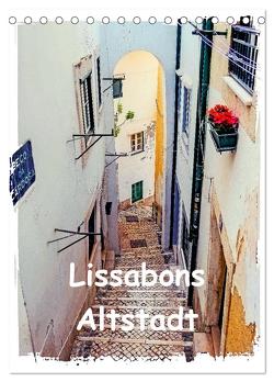 Lissabons Altstadt (Tischkalender 2024 DIN A5 hoch), CALVENDO Monatskalender von Hampe,  Gabi