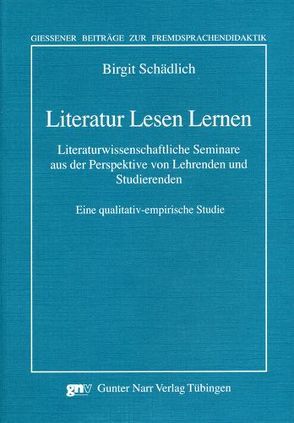 Literatur Lesen Lernen von Schädlich,  Birgit