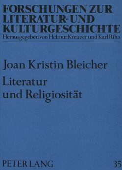Literatur und Religiosität von Bleicher,  Joan-Kristin