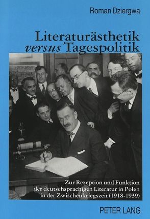 Literaturästhetik versus Tagespolitik von Dziergwa,  Roman