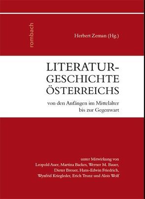 Literaturgeschichte Österreichs von Zeman,  Herbert