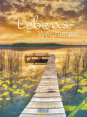 Literaturkalender Lebensweisheiten 2024 von Korsch Verlag