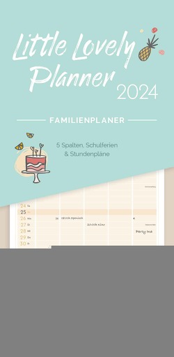 Little Lovely Planner 2024 Familienplaner – Familien-Timer – Termin-Planer – Kinder-Kalender – Familien-Kalender – 22×45