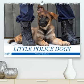 Little Police Dogs (Premium, hochwertiger DIN A2 Wandkalender 2023, Kunstdruck in Hochglanz) von Bertschi,  Daniela