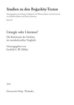 Liturgie oder Literatur? von Müller,  Gerfrid G. W.