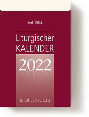 Liturgischer Kalender 2022 von Hurtz,  Klaus