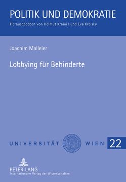 Lobbying für Behinderte von Malleier,  Joachim