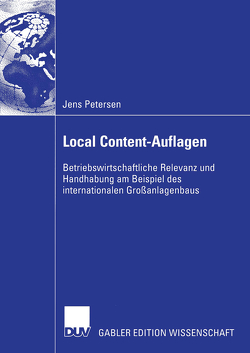 Local Content-Auflagen von Petersen,  Jens
