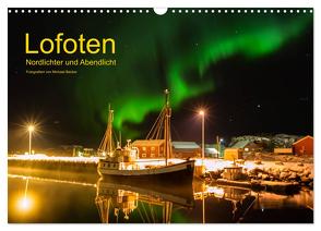 Lofoten – Nordlichter und Abendlicht (Wandkalender 2024 DIN A3 quer), CALVENDO Monatskalender von Becker,  Michael