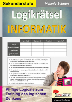 Logikrätsel Informatik von Schnurr,  Melanie