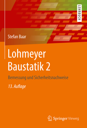 Lohmeyer Baustatik 2 von Baar,  Stefan