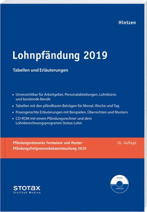 Lohnpfändung 2019 von Hintzen,  Udo