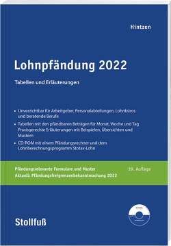Lohnpfändung 2022 von Hintzen,  Udo