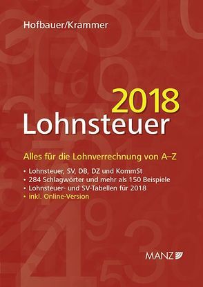 Lohnsteuer 2018 von Hofbauer,  Josef, Krammer,  Michael