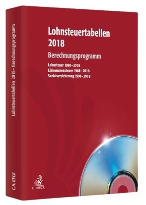 Lohnsteuertabellen 2018 CD-ROM