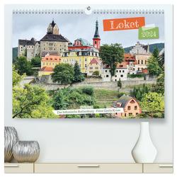 Loket – Das böhmische Rothenburg (hochwertiger Premium Wandkalender 2024 DIN A2 quer), Kunstdruck in Hochglanz von Kruse,  Gisela