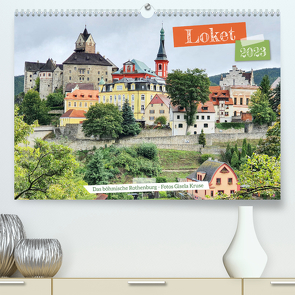 Loket – Das böhmische Rothenburg (Premium, hochwertiger DIN A2 Wandkalender 2023, Kunstdruck in Hochglanz) von Kruse,  Gisela