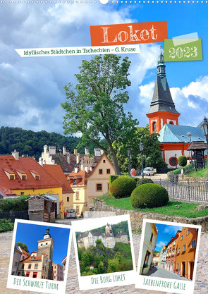 Loket – Idyllisches Städtchen in Tschechien (Wandkalender 2023 DIN A2 hoch) von Kruse,  Gisela