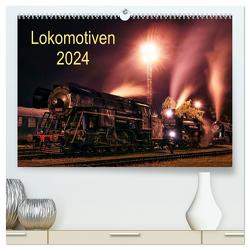 Lokomotiven 2024 (hochwertiger Premium Wandkalender 2024 DIN A2 quer), Kunstdruck in Hochglanz von Dzurjanik,  Martin