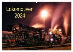 Lokomotiven 2024 (Wandkalender 2024 DIN A2 quer), CALVENDO Monatskalender von Dzurjanik,  Martin