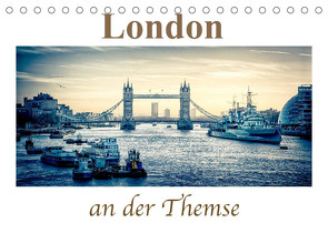 London an der Themse (Tischkalender 2023 DIN A5 quer) von Wenske,  Steffen