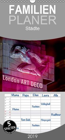 London ART DECO – Familienplaner hoch (Wandkalender 2019 , 21 cm x 45 cm, hoch) von Robert,  Boris