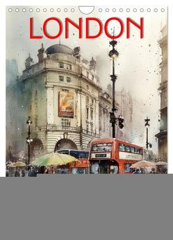London – ein Regentag (Wandkalender 2024 DIN A4 hoch), CALVENDO Monatskalender von Roder,  Peter