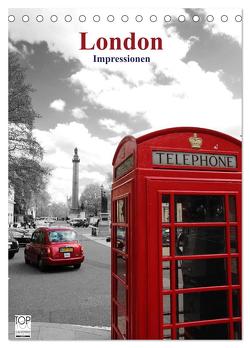 London – Impressionen (Tischkalender 2024 DIN A5 hoch), CALVENDO Monatskalender von Bambach,  Hartwig