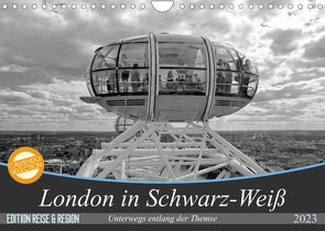London in Schwarz-Weiß (Wandkalender 2023 DIN A4 quer) von Brehm - frankolor.de,  Frank