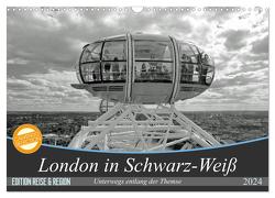 London in Schwarz-Weiß (Wandkalender 2024 DIN A3 quer), CALVENDO Monatskalender von Brehm - frankolor.de,  Frank
