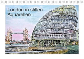 London in stillen Aquarellen (Tischkalender 2021 DIN A5 quer) von Kraus,  Gerhard