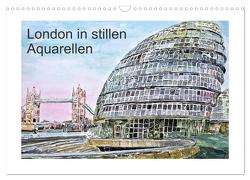 London in stillen Aquarellen (Wandkalender 2024 DIN A3 quer), CALVENDO Monatskalender von Kraus,  Gerhard