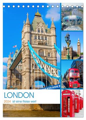 London ist eine Reise wert (Tischkalender 2024 DIN A5 hoch), CALVENDO Monatskalender von Müller,  Christian