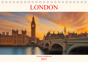 London Sehenswürdigkeiten (Tischkalender 2021 DIN A5 quer) von Sitzwohl,  Bernhard