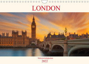 London Sehenswürdigkeiten (Wandkalender 2022 DIN A4 quer) von Sitzwohl,  Bernhard