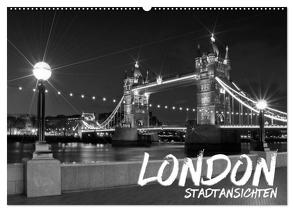 LONDON Stadtansichten (Wandkalender 2024 DIN A2 quer), CALVENDO Monatskalender von Viola,  Melanie