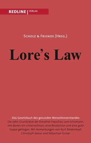 Lore’s law von AG,  Scholz + Friends