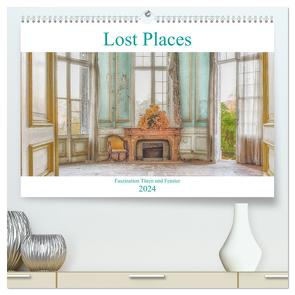 Lost Places – Faszination Türen und Fenster (hochwertiger Premium Wandkalender 2024 DIN A2 quer), Kunstdruck in Hochglanz von Hackstein,  Bettina