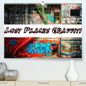 Lost Places Graffiti (Premium, hochwertiger DIN A2 Wandkalender 2023, Kunstdruck in Hochglanz) von Wallets,  BTC