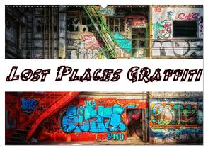 Lost Places Graffiti (Wandkalender 2024 DIN A2 quer), CALVENDO Monatskalender von Wallets,  BTC