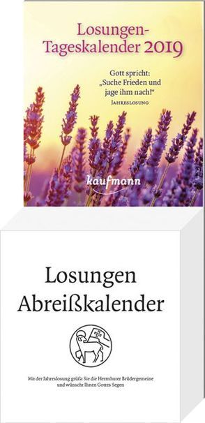 Losungen-Tageskalender 2019 von Verlag,  Kaufmann