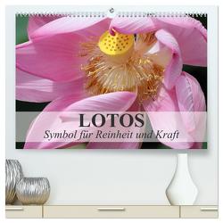 Lotos – Symbol für Reinheit und Kraft (hochwertiger Premium Wandkalender 2024 DIN A2 quer), Kunstdruck in Hochglanz von Stanzer,  Elisabeth