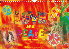 Love and Peace Liebe und Frieden (Wandkalender 2023 DIN A4 quer) von Gerner,  Gabriele