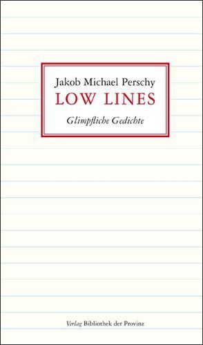 Low lines von Perschy,  Jakob Michael