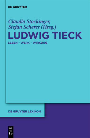 Ludwig Tieck von Scherer,  Stefan, Stockinger,  Claudia